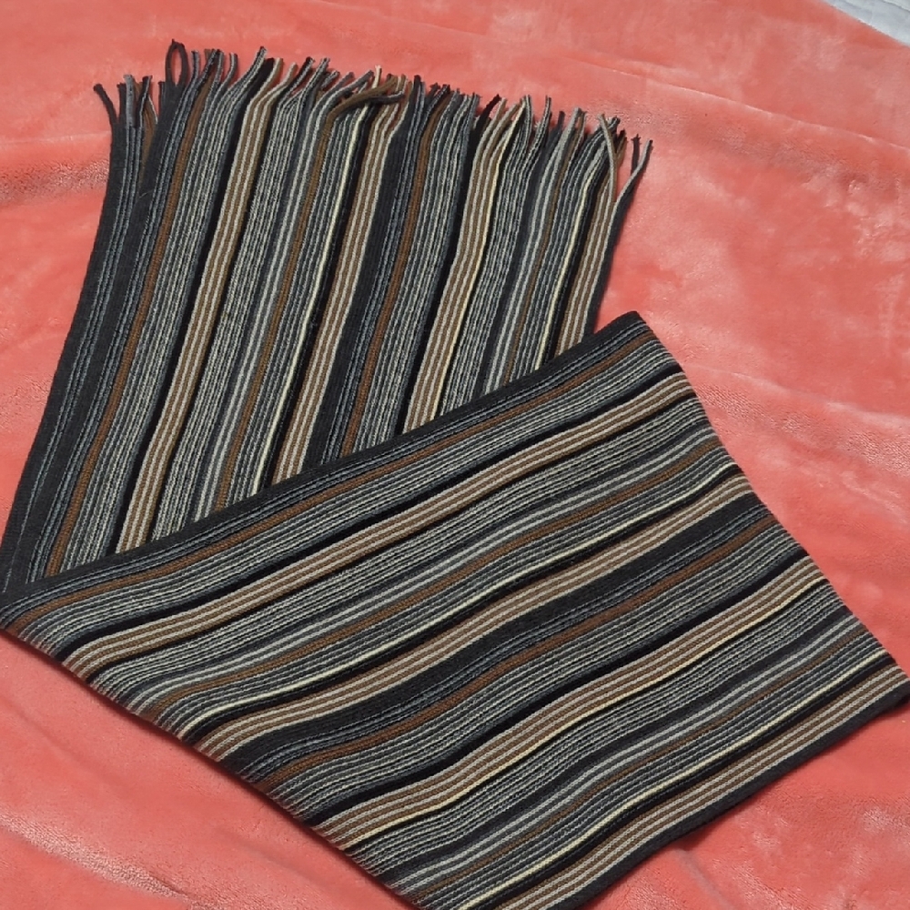 Roundtree & Yorke Multicolor Striped Scarf